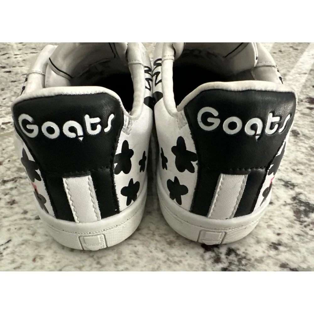 GOATS Kids Floral Graphic Hook & Loop Sneakers - Size 1 Youth